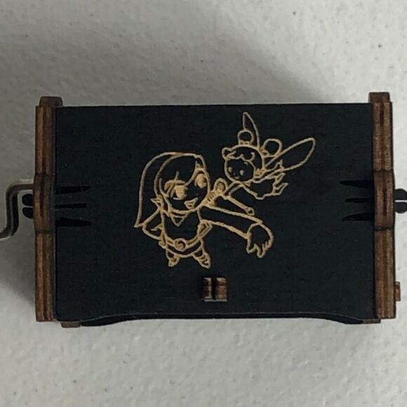 Zelda Breathe Of Wind Hand Crank Music Box Black Gaming Link - Picture 8 of 9
